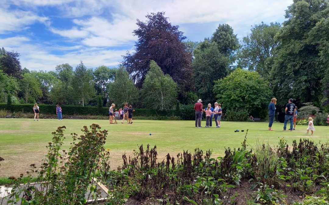 Looking back to warmer days – Family Bowling in the Park