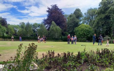 Looking back to warmer days - Family Bowling in the Park