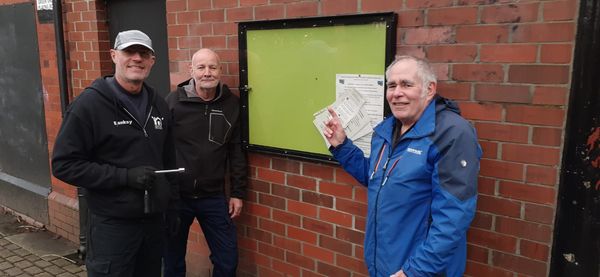 Brighter pavilion noticeboard in the park