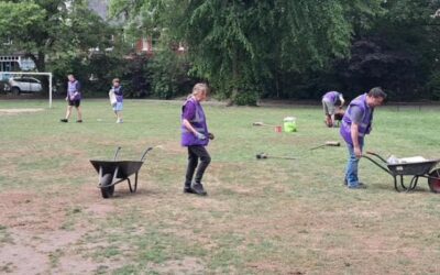 Garden Day features footy field